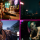 Four different love interests in Cyberpunk 2077 are arranged in a collage.
